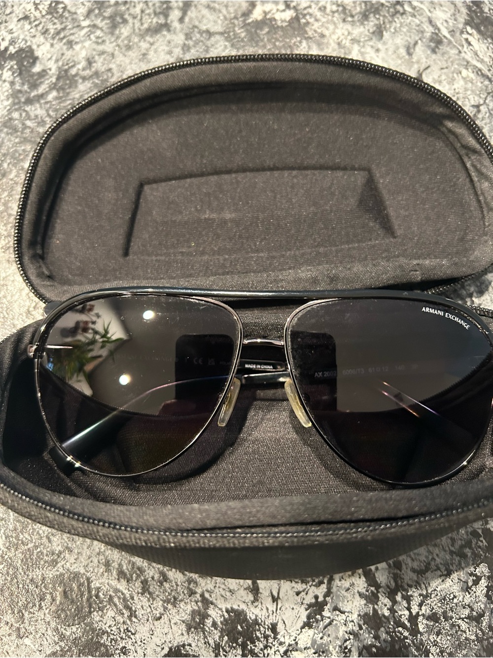 Armani Exchange AX2002 Polarized Aviator Sunglasses